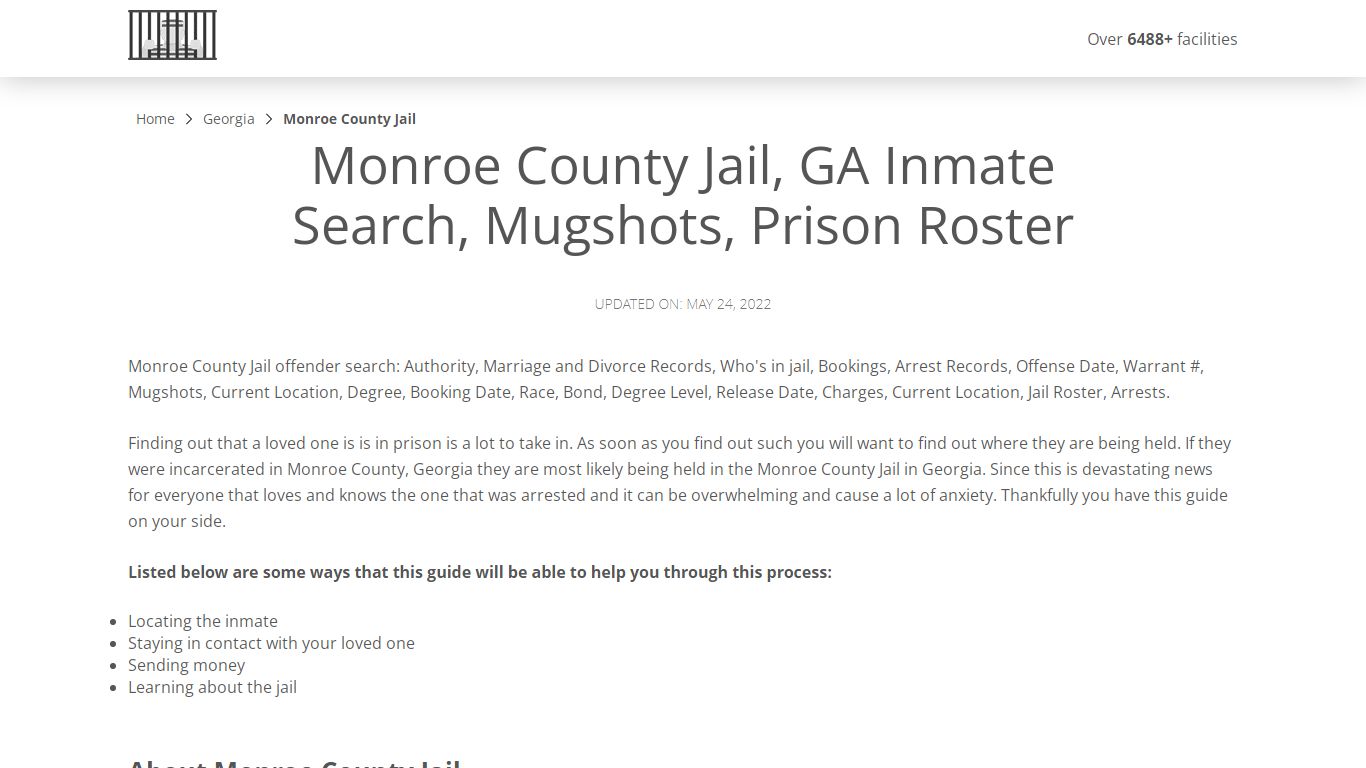 Monroe County Jail, GA Inmate Search, Mugshots, Prison ...